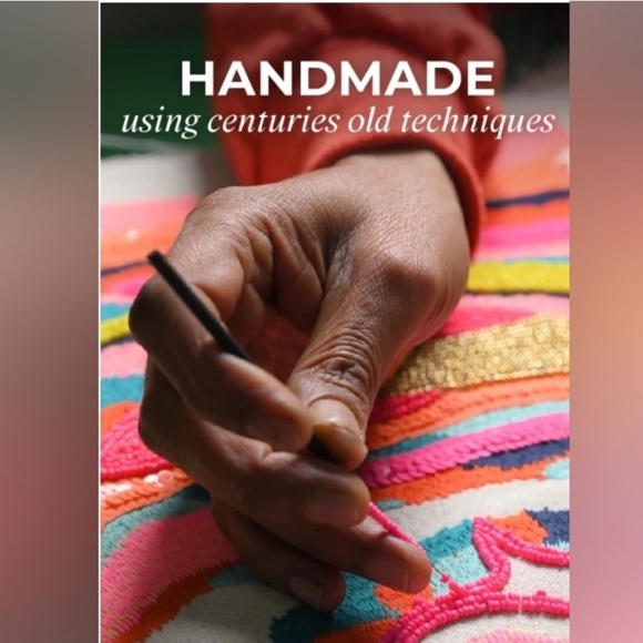 NWT ⚜️🧿⚜️ America and Beyond  Groovy Evil Eye Handbag Made In India - Picture 6 of 16